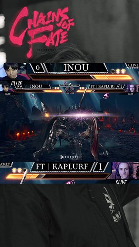 DOUBLE CLIVE KO

EVENT: Chains of Fate Monthly #8 - Clive Only Side Bracket
SEMI-FINAL: Inou (CLIVE) VS @kaplurf (CLIVE)

You...