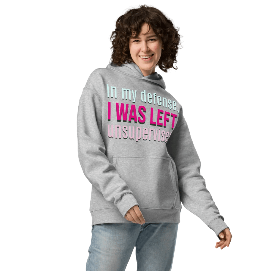 Unsupervised Glitch Oversized Hoodie product image (3)
