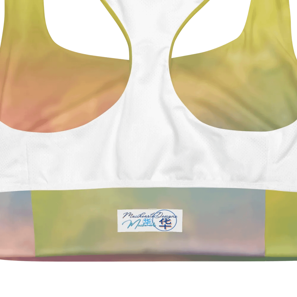 Blur cloud rainbow Design Longline Sports Bra - v12 product image (4)