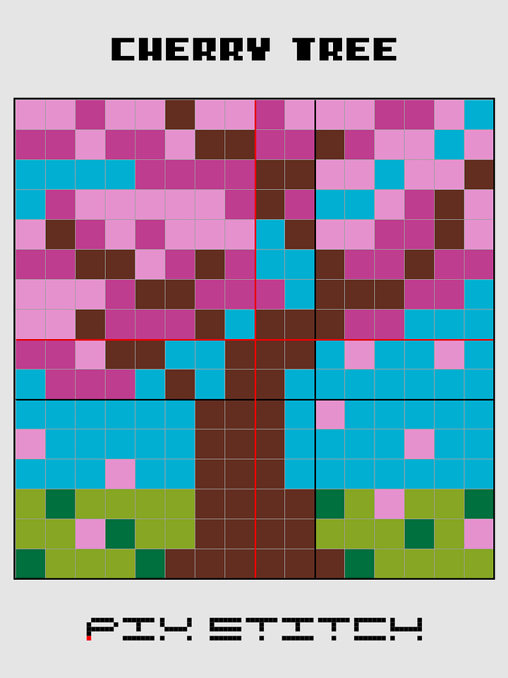 Cherry Tree Pixel Art product image (2)