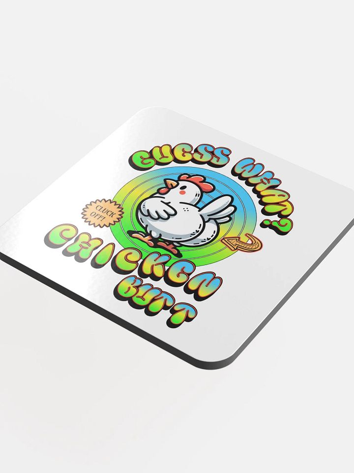Guess What Chicken Butt Cheeky Chick Coaster Set product image (1)