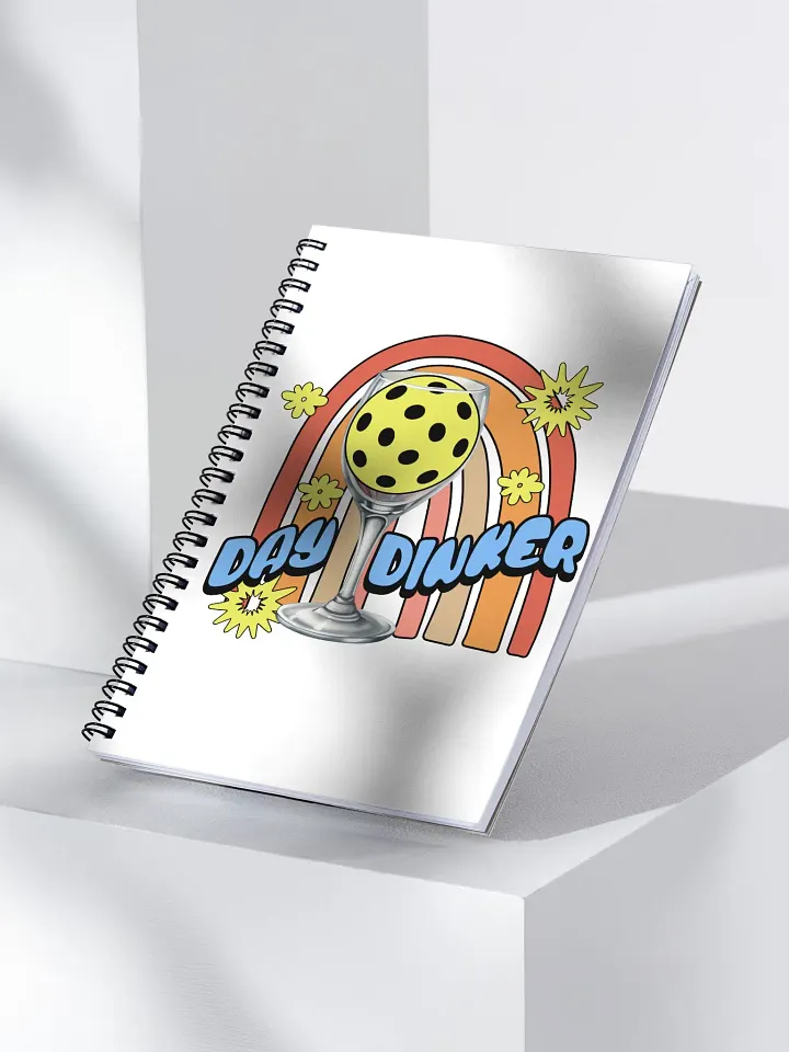 Day Drinker Whimsical Pickleball Spiral Notebook product image (2)