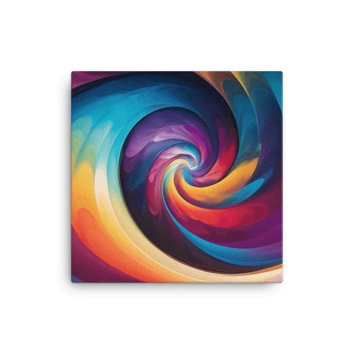 The Psychedelic Rainbow Spiral Canvas product image (1)