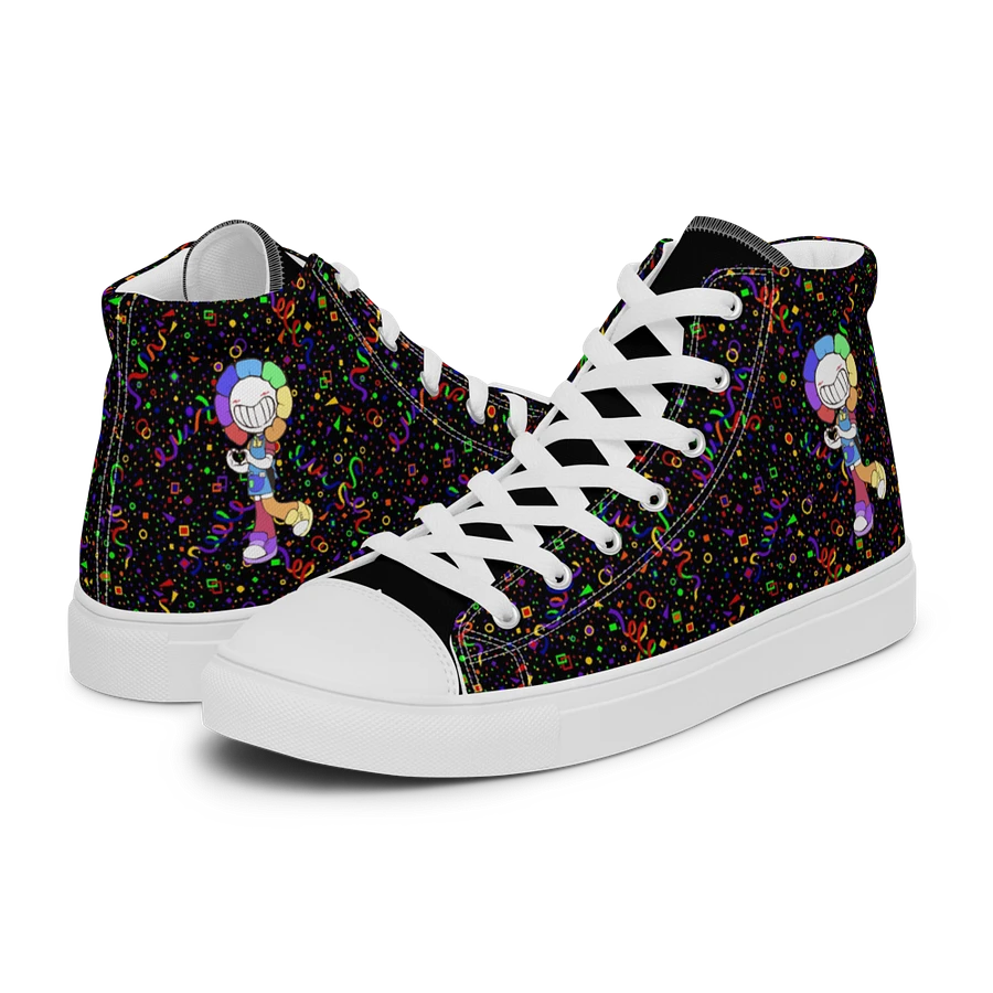 Black Arcade and White Chibi Flower Sneakers product image (29)