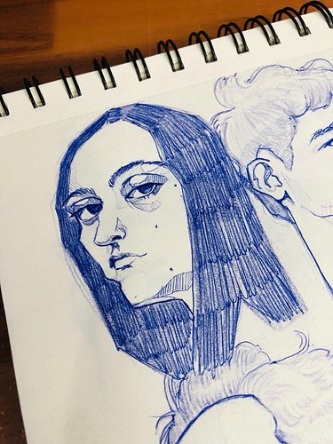Hola les  comparto dibujos de mi sketchbook💖  #sketchbook #sketchoninstagram #sketchdraw #sketchportrait