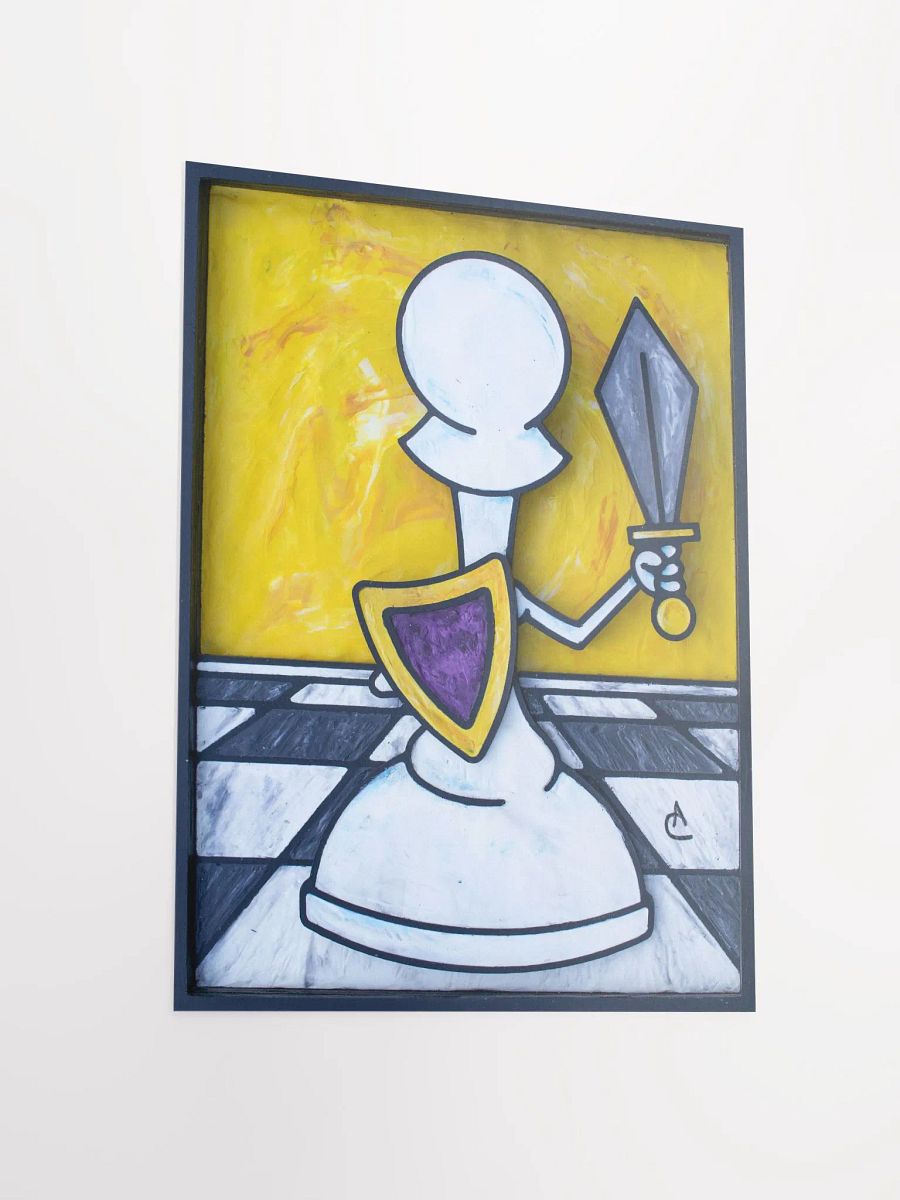 White Pawn Fighter Print product image (3)