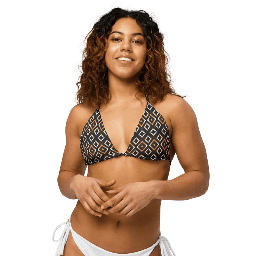 Geometric Gold Fusion Bikini Top product image (10)