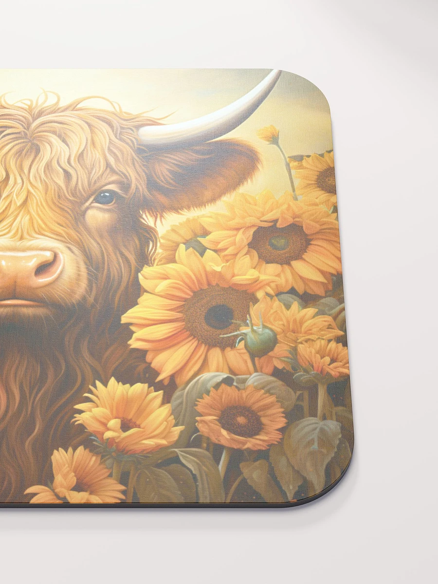 Highland Cow and Sunflowers Mouse Pad product image (5)