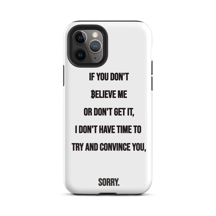 SATOSHI Quote - iPhone Tough Case product image (2)
