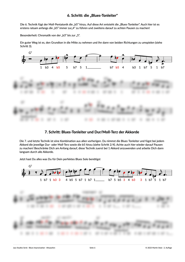 7 Schritte zum perfekten Blues Solo - Altsaxofon product image (6)