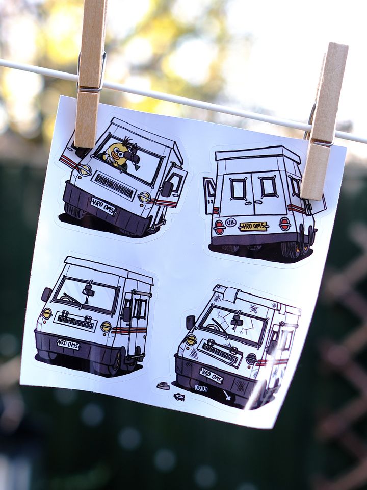 Multiple small van stickers! product image (2)