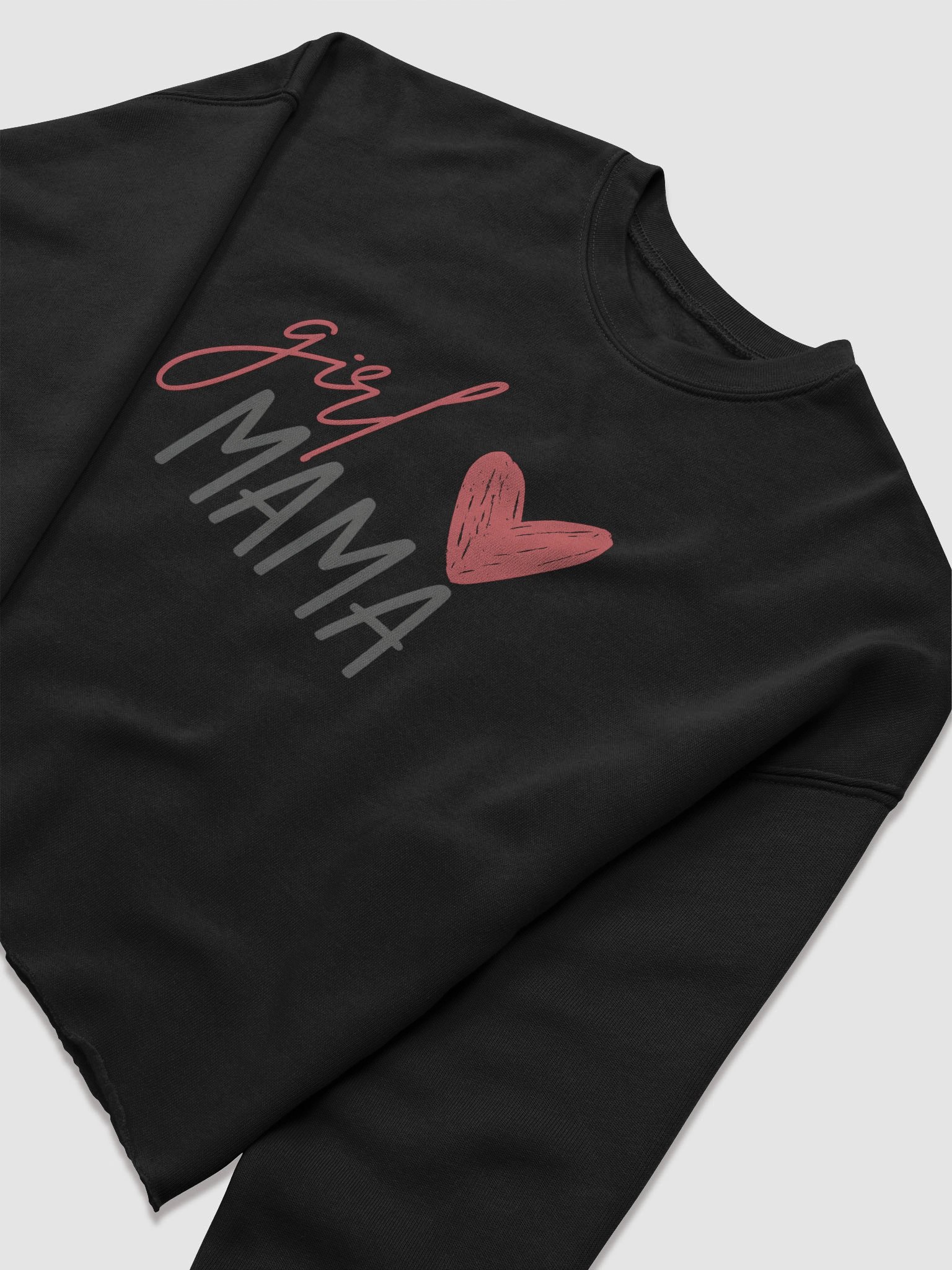 Girl Mama Crop Top | Cute Minimalist Script Design | Trendy Mother Daughter Tee product image (5)