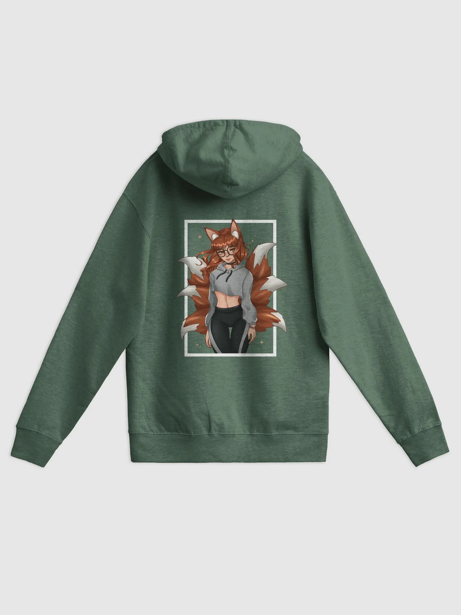 clvrfx kitsune zip hoodie product image (2)