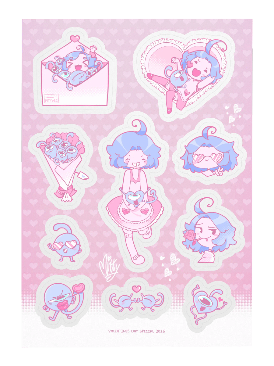 Valentines Day 2025 Special! Set #1 - Sticker Sheet product image (3)
