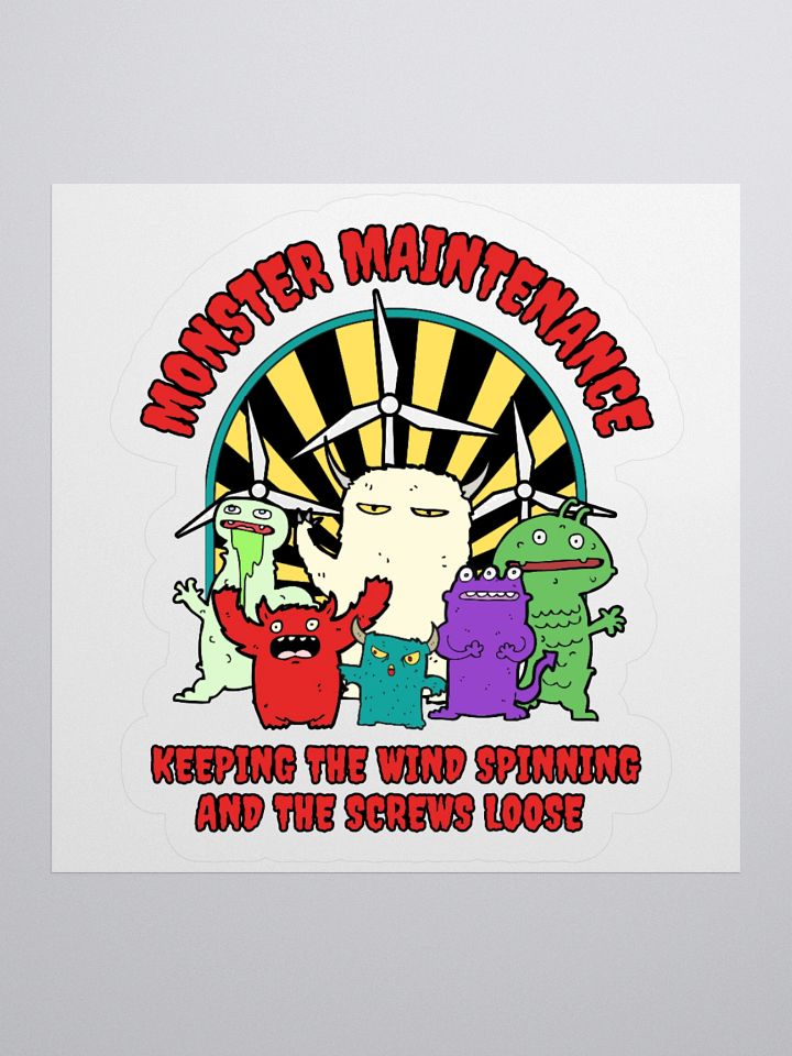 Monster Maintenance Sticker product image (2)