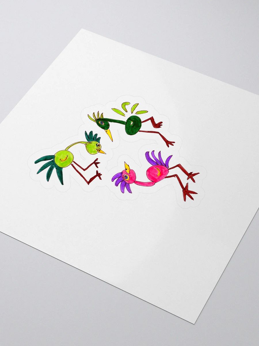 Whimsical Bird Party Sticker Set product image (3)