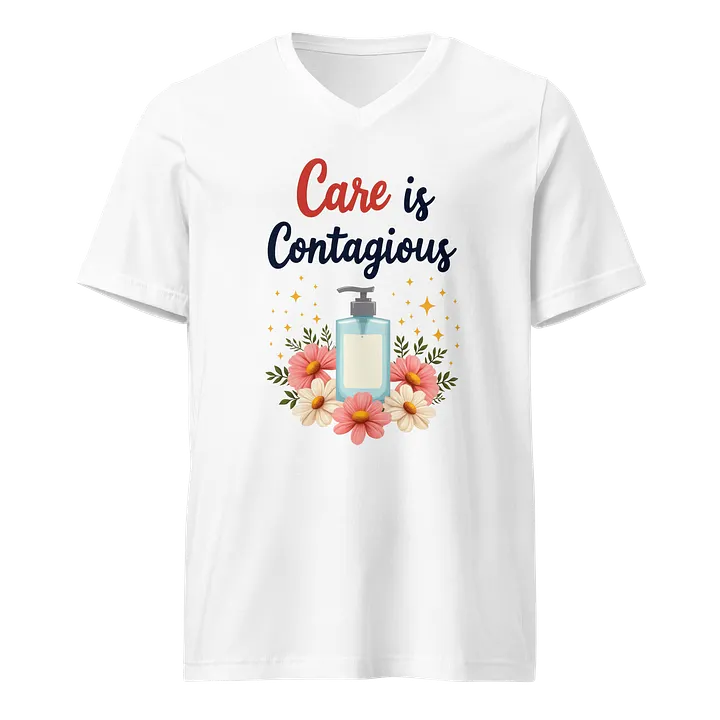 Care is Contagious V-Neck Tee product image (1)
