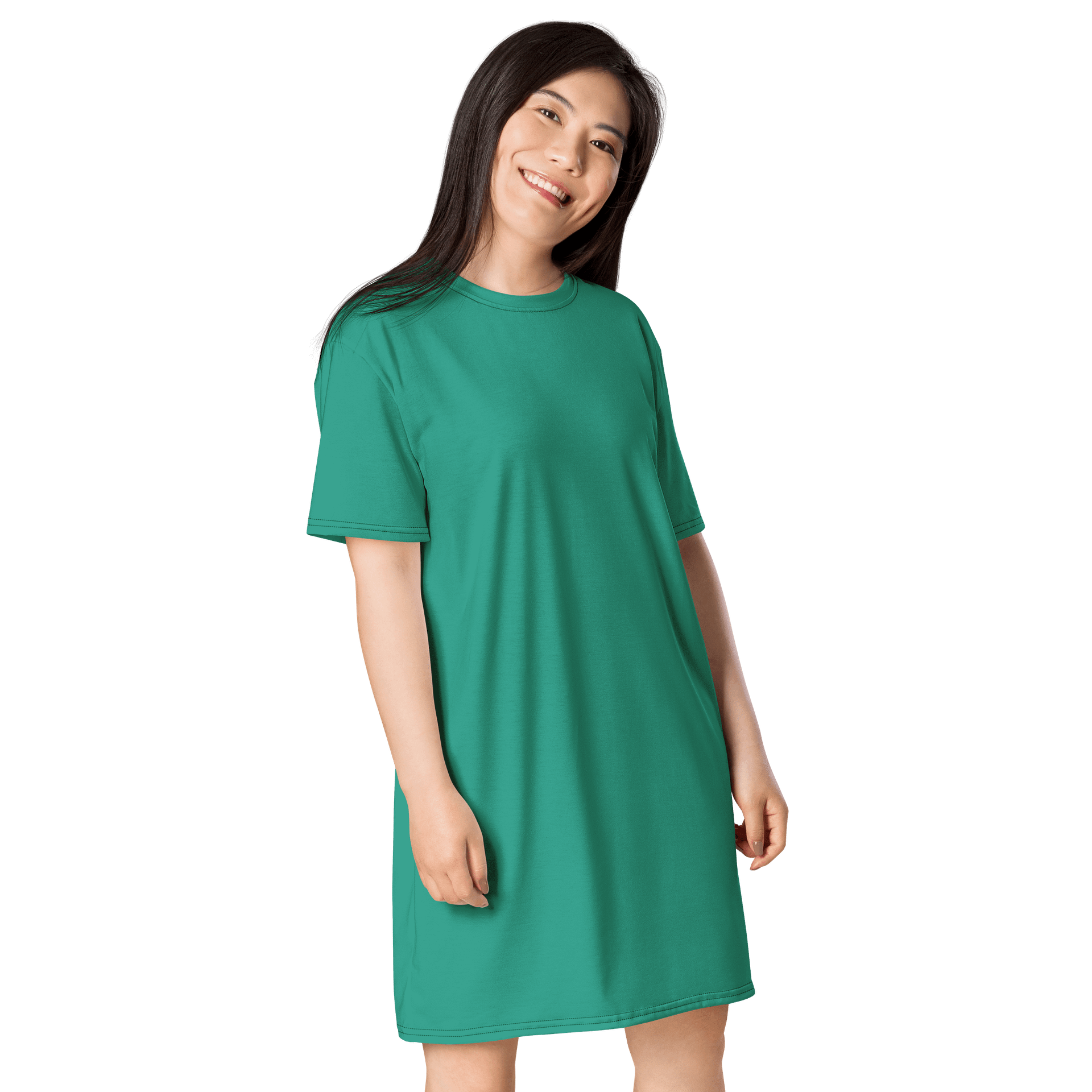 Oversized T-Shirt Dress - Serene Niagara, Sizes 2XS-6XL product image (4)