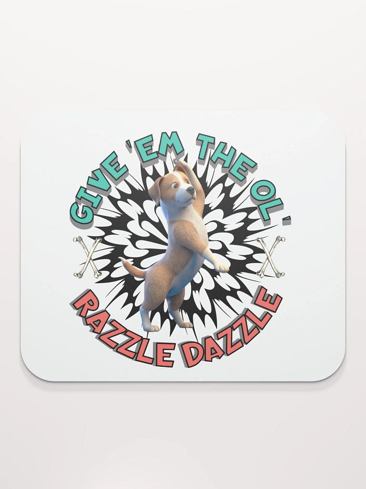Razzle Dazzle Dog Mouse Pad product image (2)