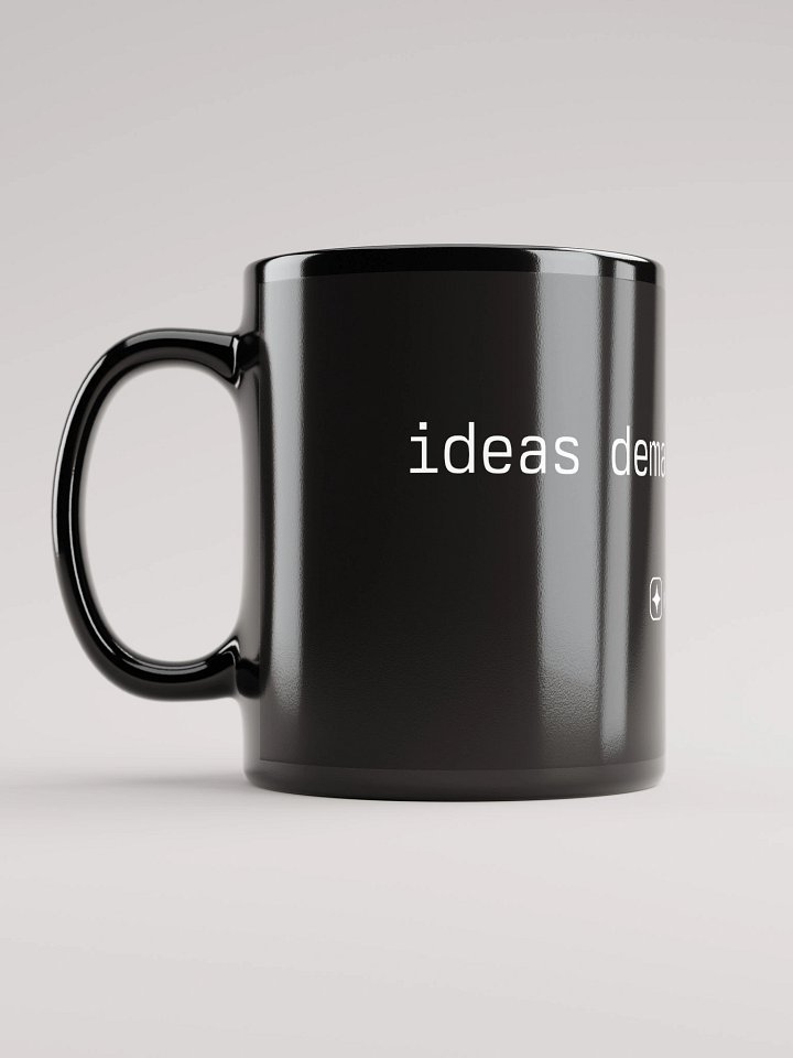 IDEAS DEMAND EXISTENCE - mitte.ai official mug - 100% ceramic product image (2)