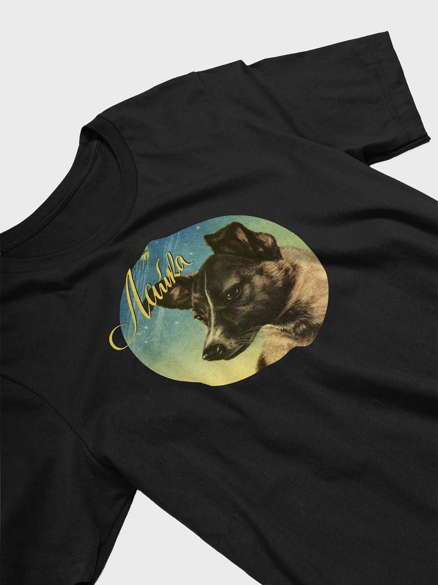Laika, First space dog, Soviet vintage space — Unisex t-shirt, space t-shirt product image (7)