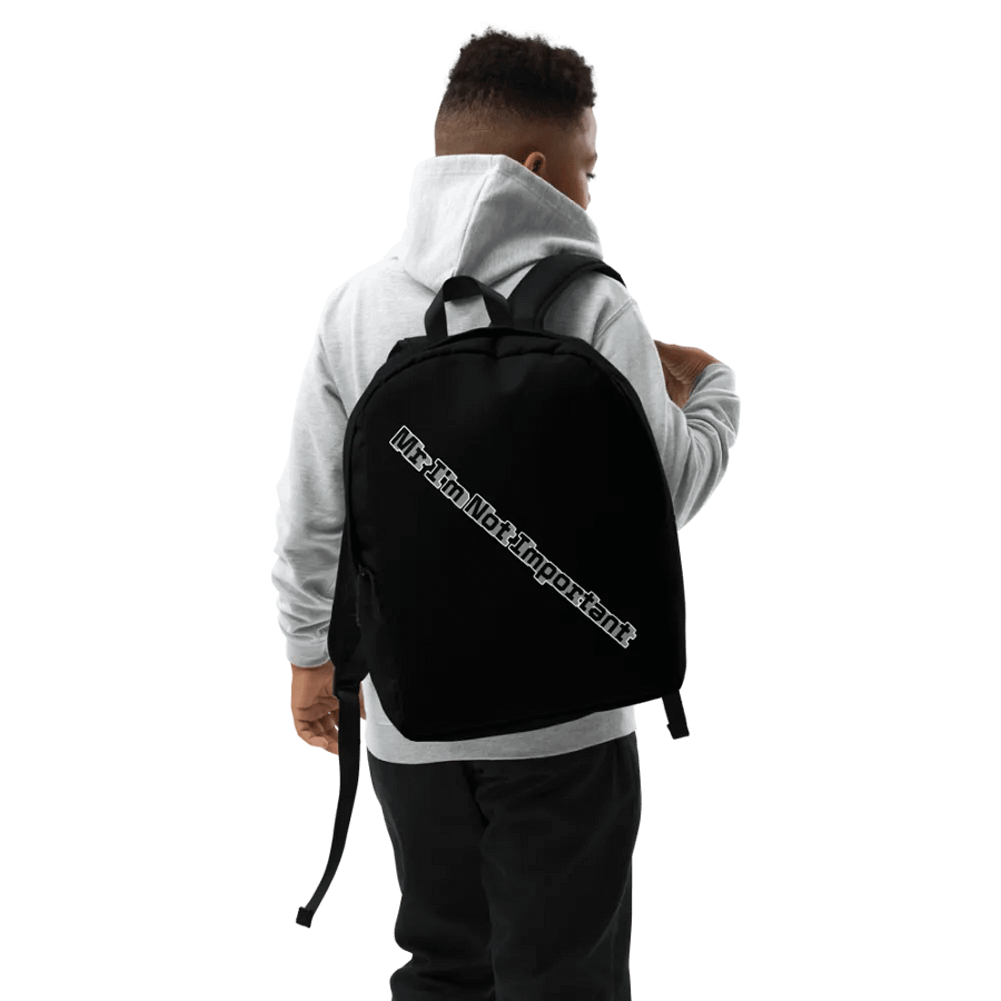 Minimalist Backpack - Black - Mr I'm Not Important product image (9)