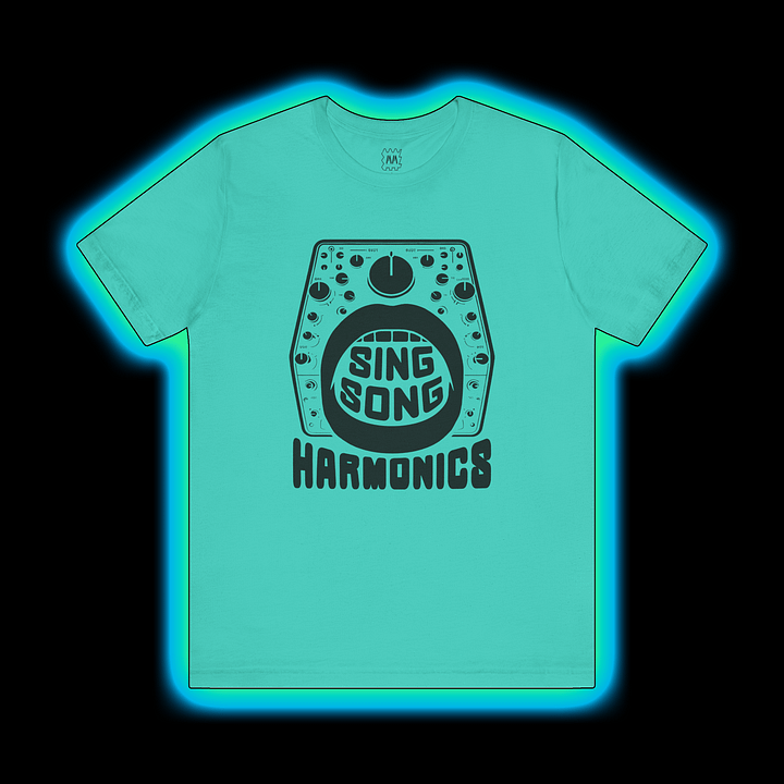 Sing Song Harmonics/Filter Mouth - Synthesizer/Sound Designer T-Shirt (BLACK PRINT) product image (1)