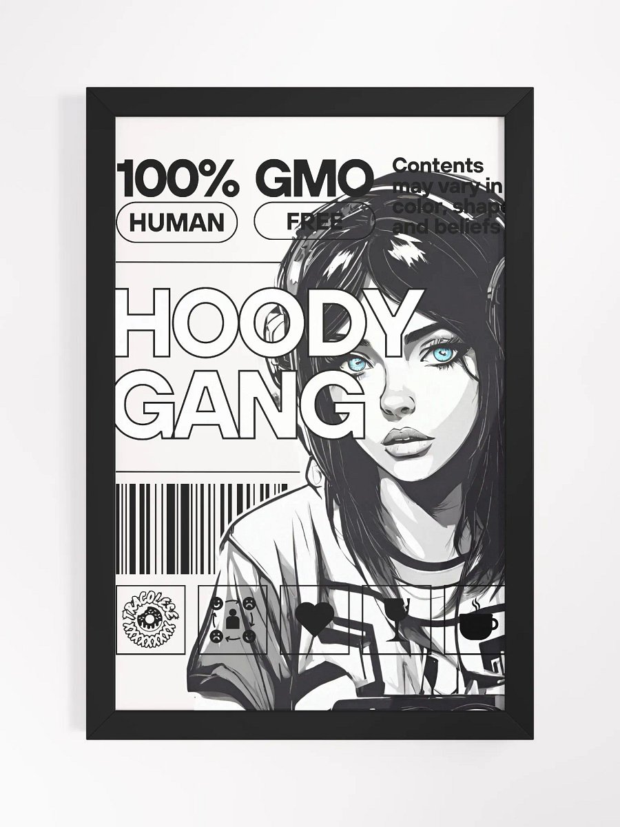 FRAMED HOODY GANG POSTER product image (1)