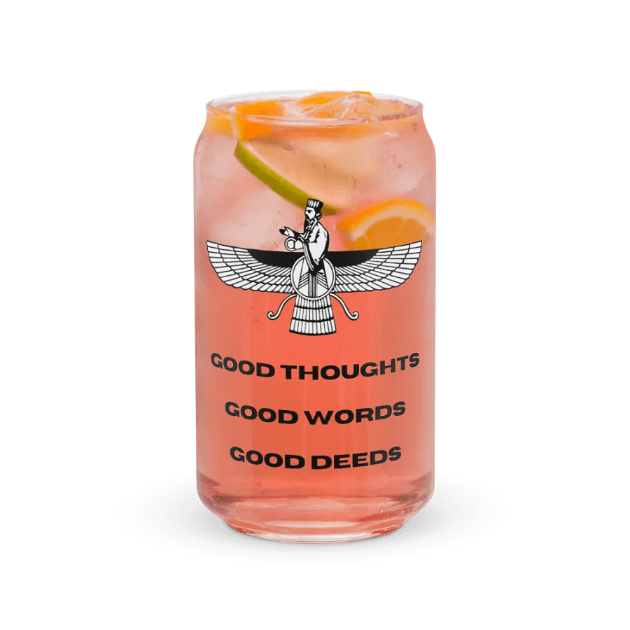 Faravahar Persian Design Glass Good Thoughts Good Words Good Deeds product image (37)