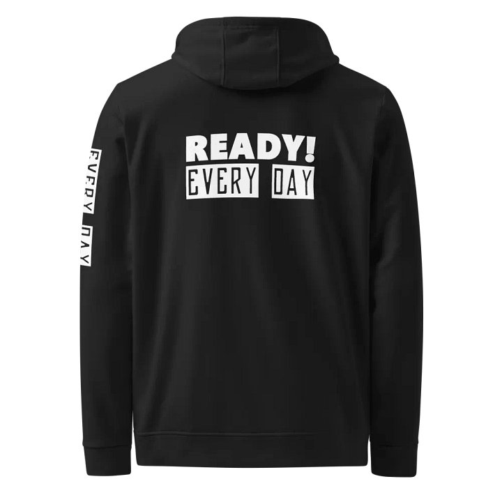 Ready! Every Day - White - Minimal | Fleece Hoodie | Adidas | IronSilkTigerCrane product image (2)