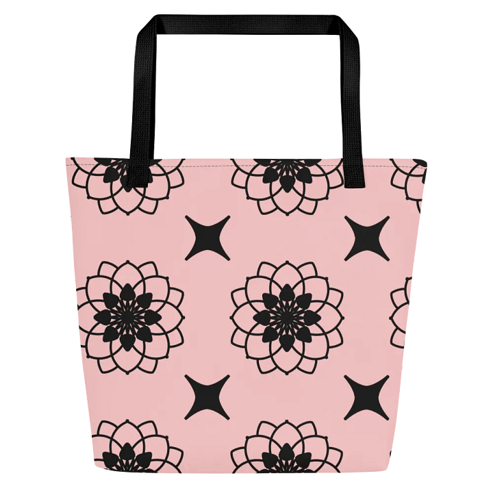 Gorgeous Blush and Black Pattern All Over Print Tote product image (2)