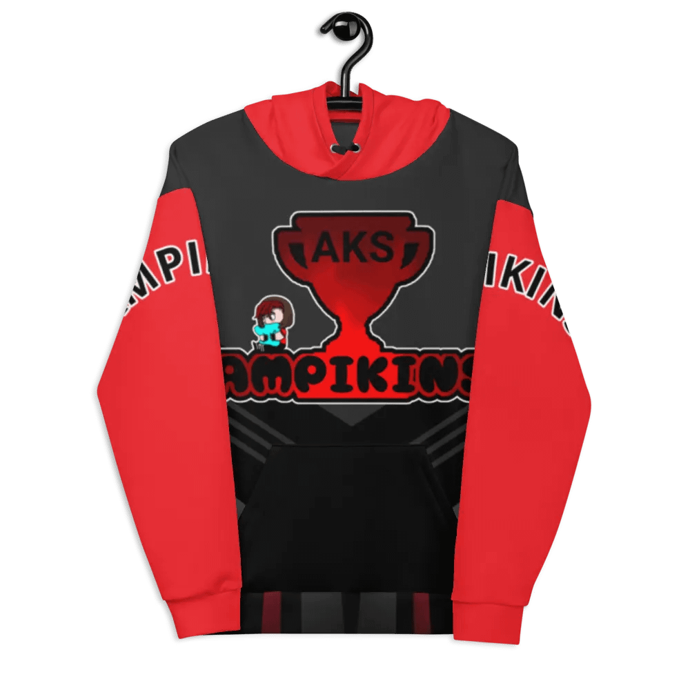 Red And Black AMPIKINS - Unisex Hoodie product image (7)