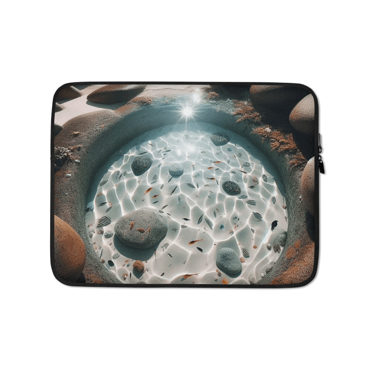 Tide Pool Serenity Laptop Sleeve | AI Design product image (1)