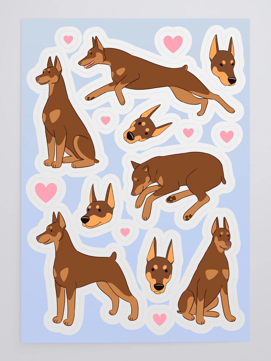 Doberman Delight Sticker Sheet product image (4)