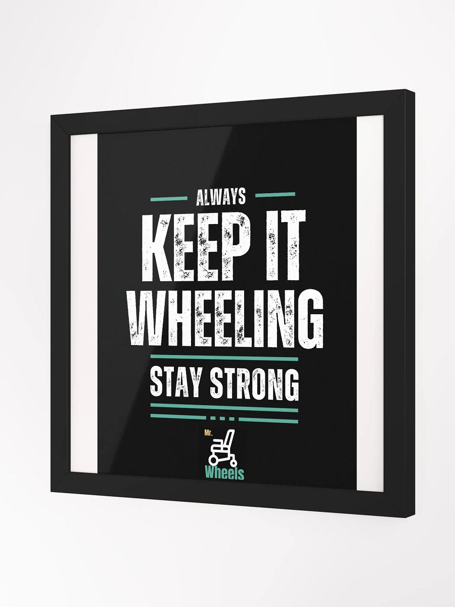 Wheelchair Motivation Framed Poster product image (2)