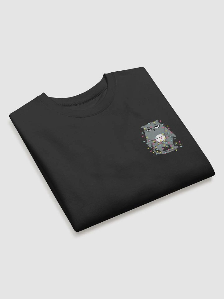 Disappointed Cat Tangled Christmas Sweatshirt product image (2)