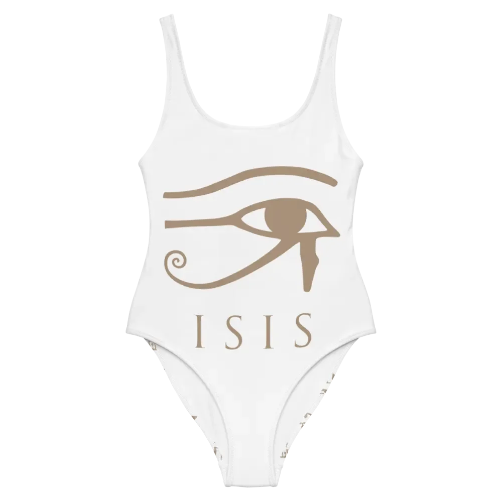 Isis Hieroglyphics Combi White All-Over Swimsuit product image (2)