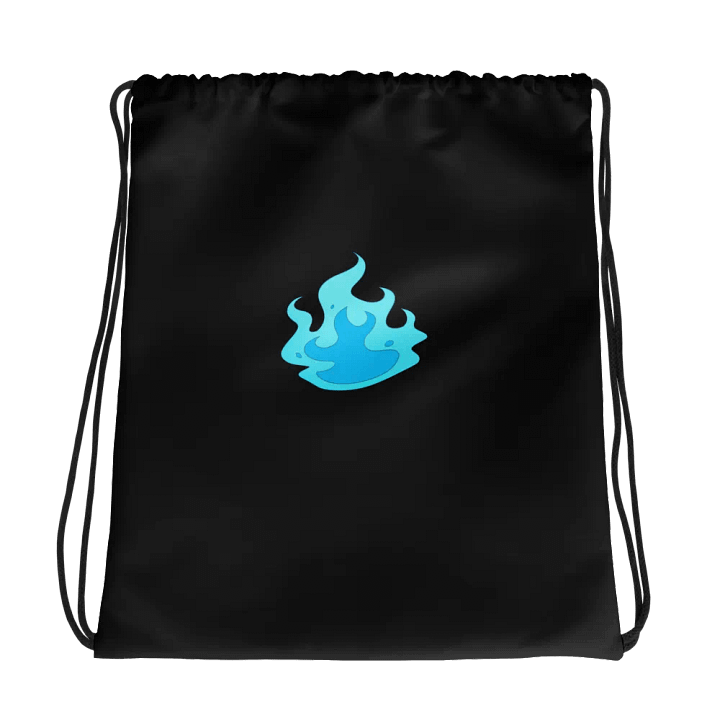 Blue Fire Drawstring Bag product image (1)