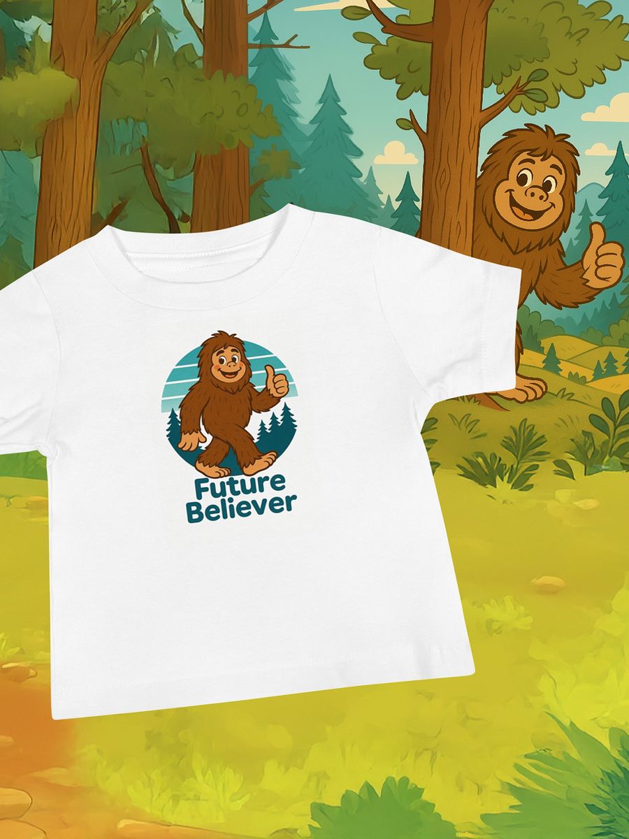 Bigfoot Toddler T-Shirt – Future Believer Sasquatch Tee for Kids | Funny Cryptid Shirt for Boys & Girls product image (2)
