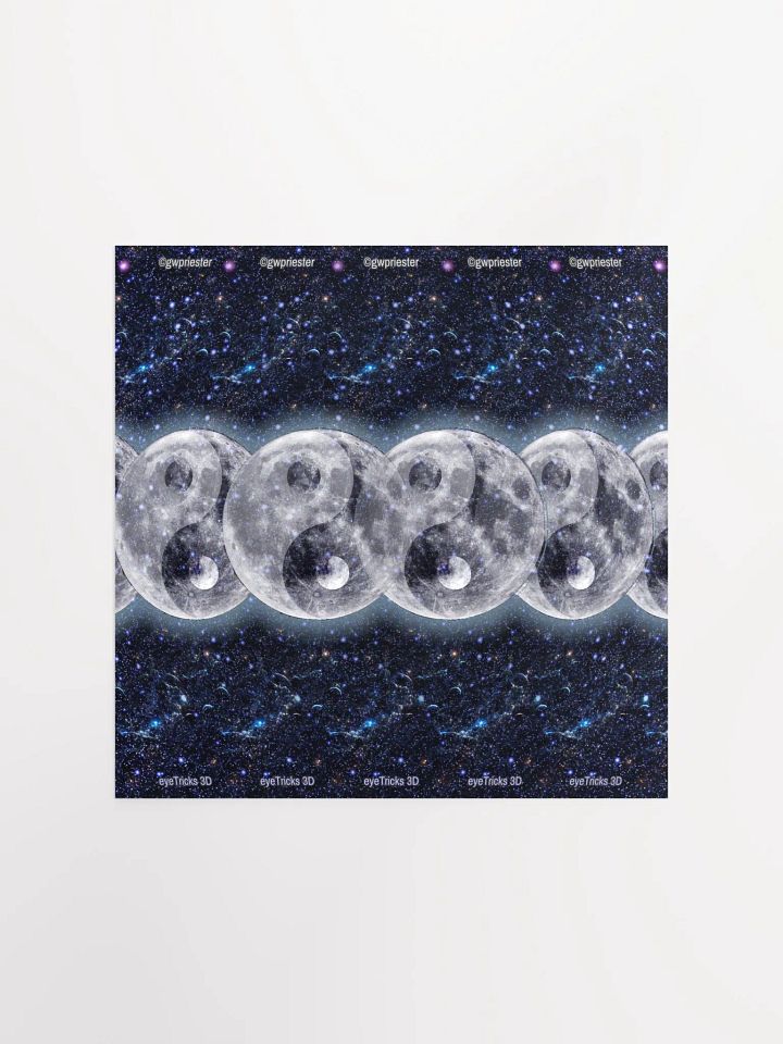 Lunar Yin & Yang - 3D Stereogram Poster product image (2)