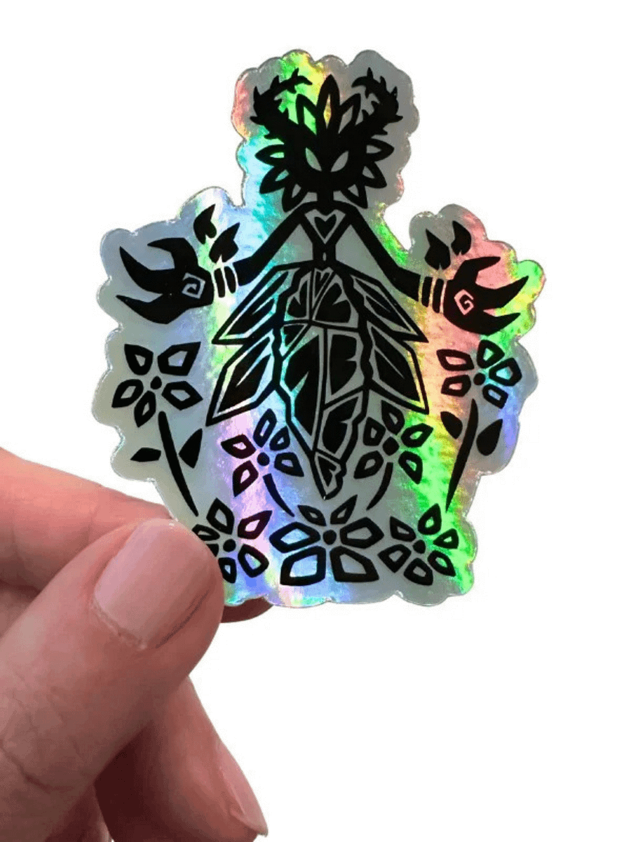Mother Nature Die-Cut Holographic Sticker product image (1)