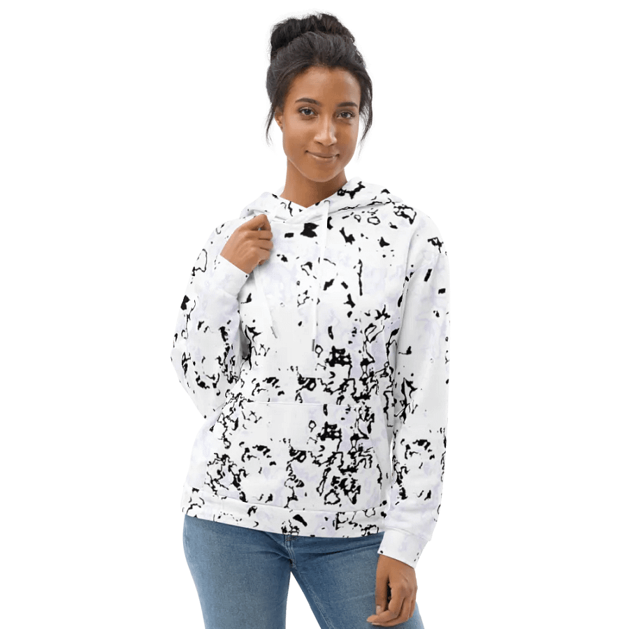 Abstract Nearly Monochrome Unisex Pull Over Hoodie product image (2)