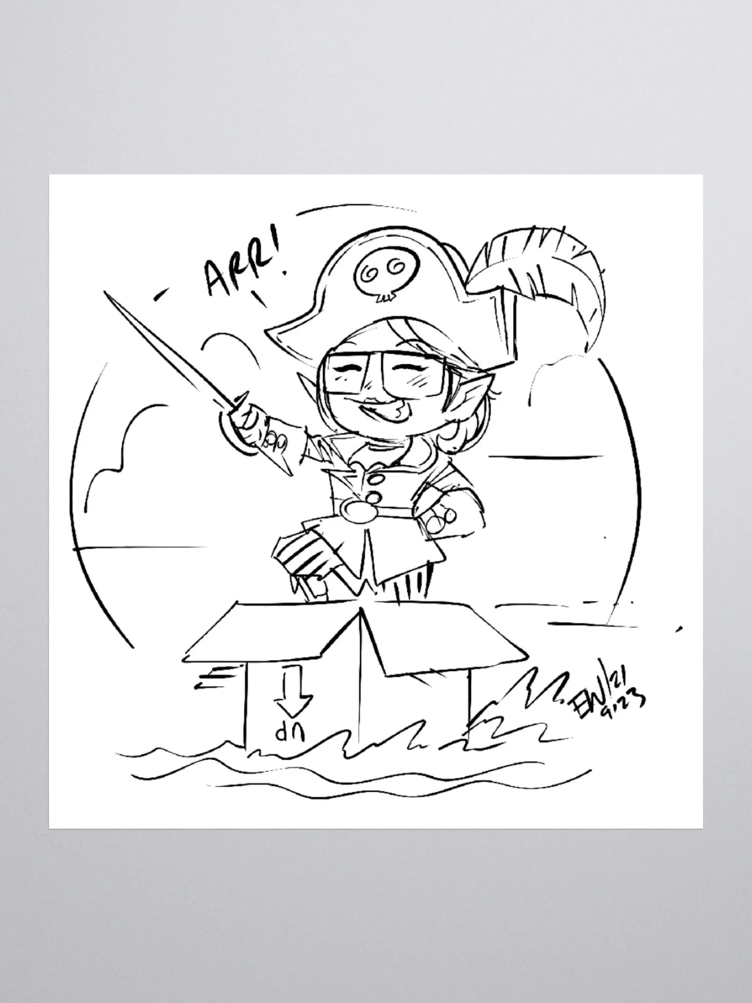 Ahoy me Coloring Crew Steeeker product image (1)