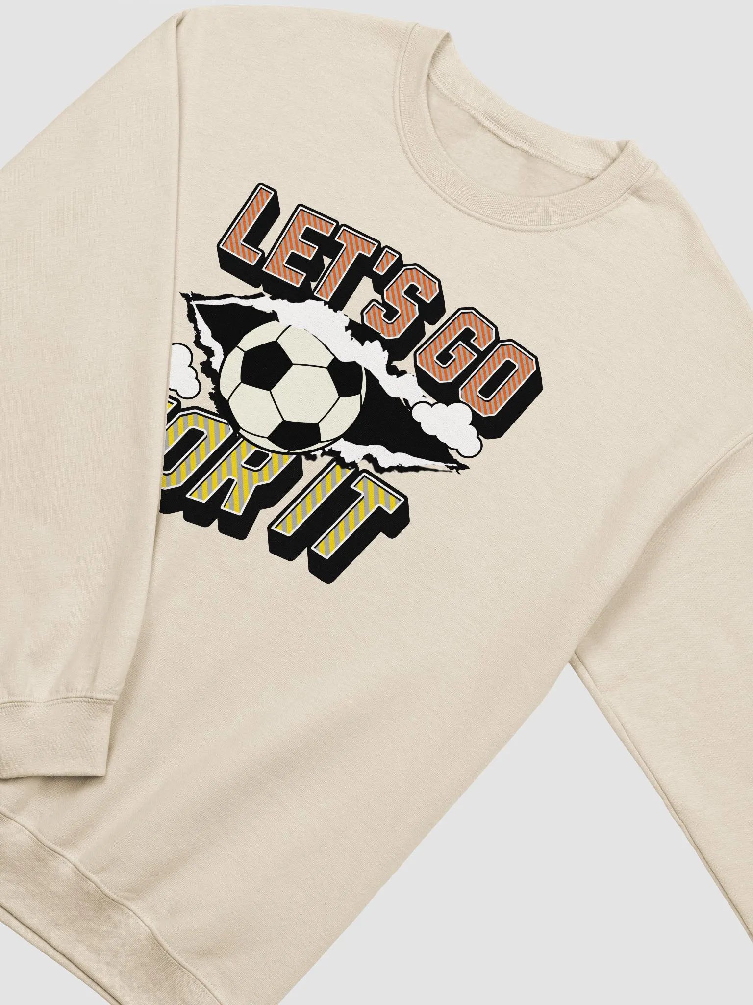 Lets Go For It Soccer Kick Ball Sweatshirt product image (2)