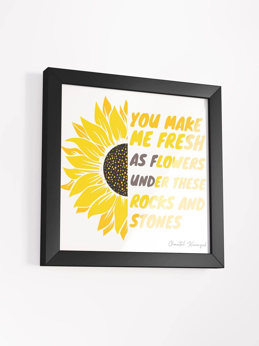 UNDER THESE ROCKS AND STONES SUNFLOWER FRAMED WALL ART product image (34)
