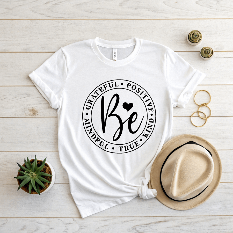 Be Grateful Mindful True Kind - Women's White T-Shirt product image (2)