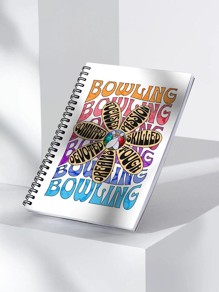 Flower Bowling Passion Spiral Notebook product image (2)