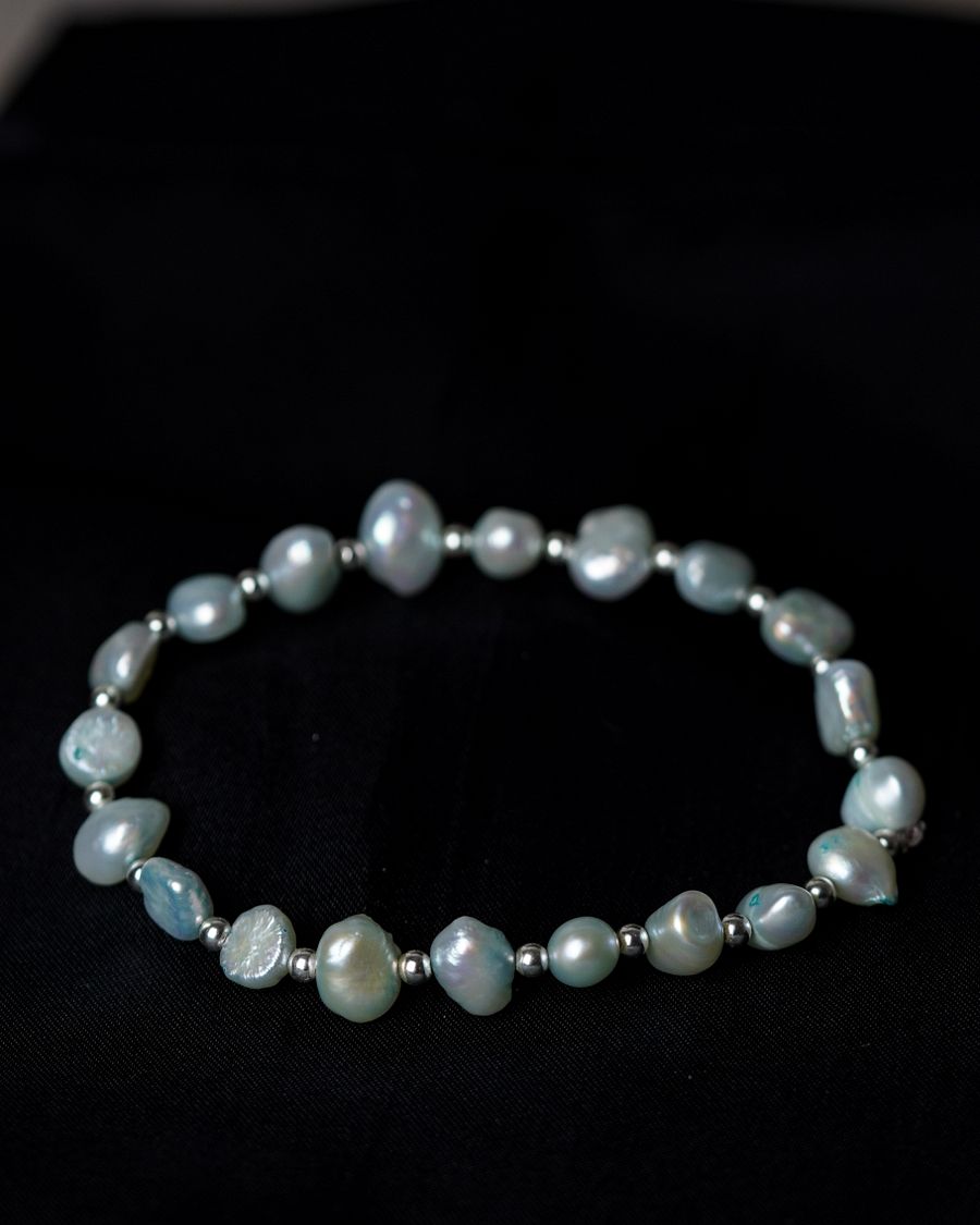 Pearl & Sterling Silver Beaded Bracelet product image (3)