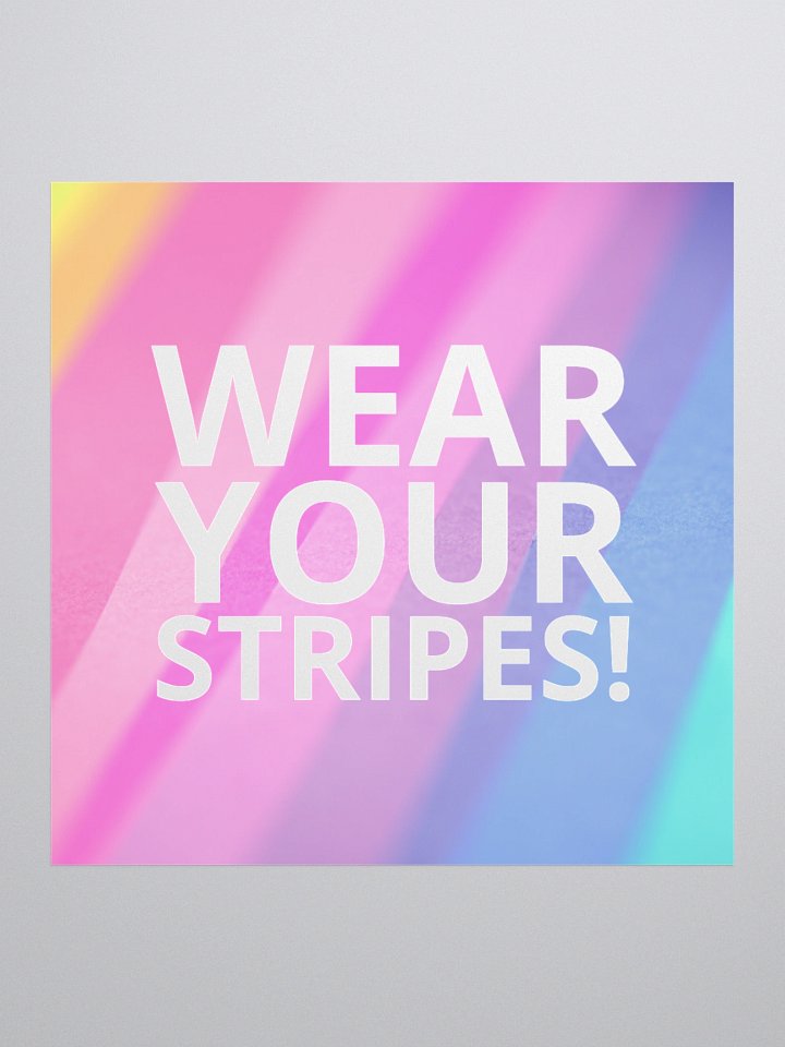 Wear Your Stripes Single Sticker product image (1)