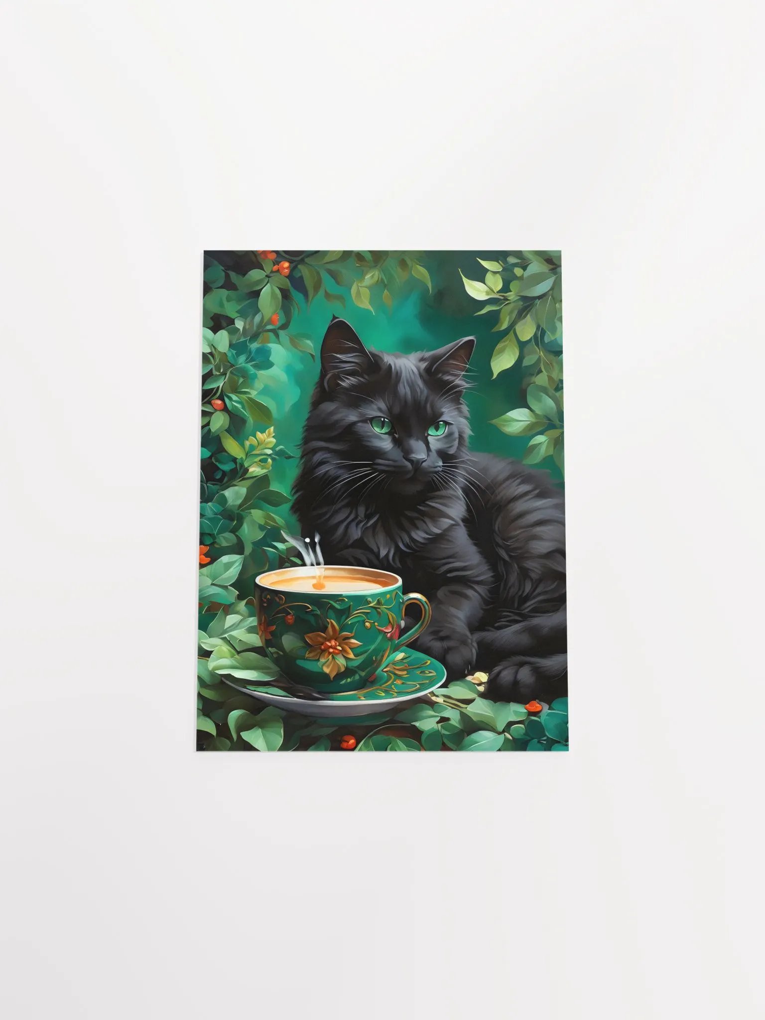 Cat & Tea Tranquility Poster product image (16)